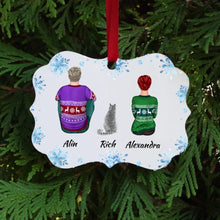 Încarcă imaginea în vizualizatorul Galerie, Globuleț Crăciun "Magie" - Cuplu cu pisică